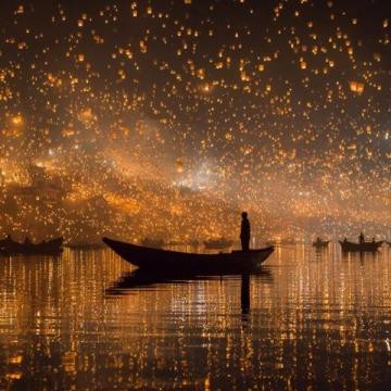 夜幕下的雪野湖:烧烤红酒配烟花的美妙夜晚体验