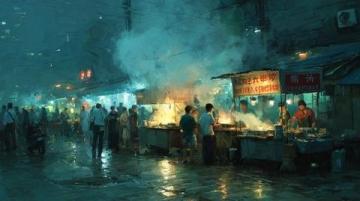 怀远夜市烟火深处的味觉记忆