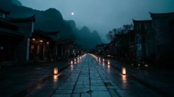 襄阳夜色下的古城秘韵