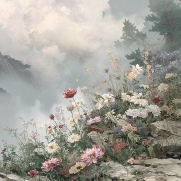 贵定金海雪山花开如画。