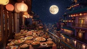 夜幕下的枣庄东湖夜市美景与美食共赏