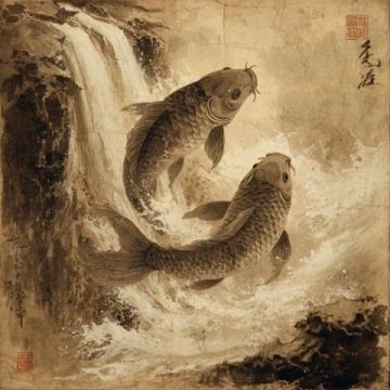 鲤鱼跃龙门:山西黄河峡谷中的古代传说与自然奇观