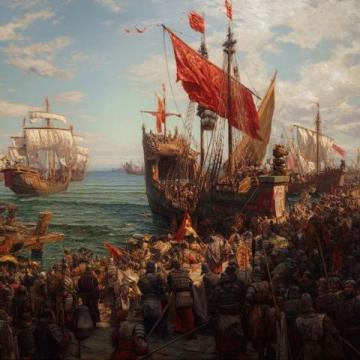 公元1593年菲律宾红薯高产，陈正龙冒险运回福建度难时刻