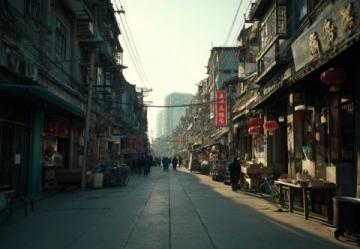 路过汉正街,在武汉的闹市区还有这样有年代感的老房子,铝合金,防盗窗,花床单