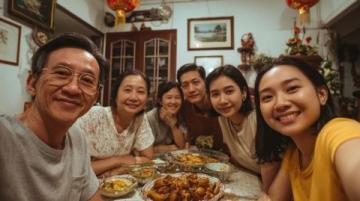 陆毅携家人回哈尔滨老家探亲