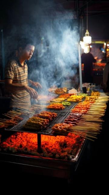 **1.多元美食体验夜市小吃与特色料理**