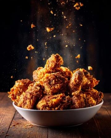 香酥炸鸡翅外酥里嫩,一口咬下满满的幸福感!
