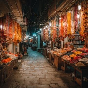 一条小巷子的轮回，几十家店铺热闹欲滴