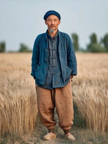 大连农村大叔,放下锄头去机场