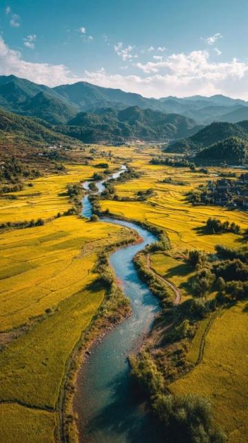 立冬后的乡村,风景依旧美丽