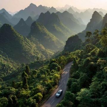 夕阳下的匆匆一瞥:广西靖西鹅泉景区之旅