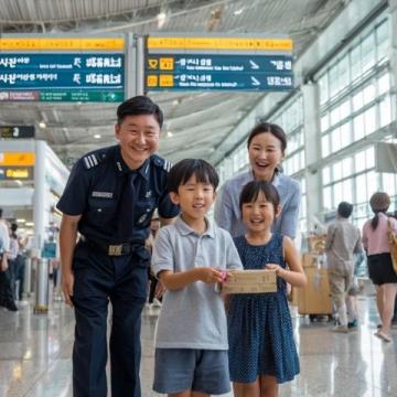 大连农村大叔,放下锄头去机场