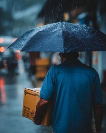 风雨无阻的外卖小哥：背后的辛酸与坚持