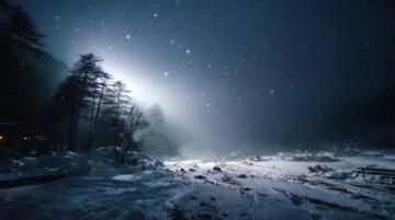 夜幕下的雪野湖:烧烤红酒配烟花的美妙夜晚体验