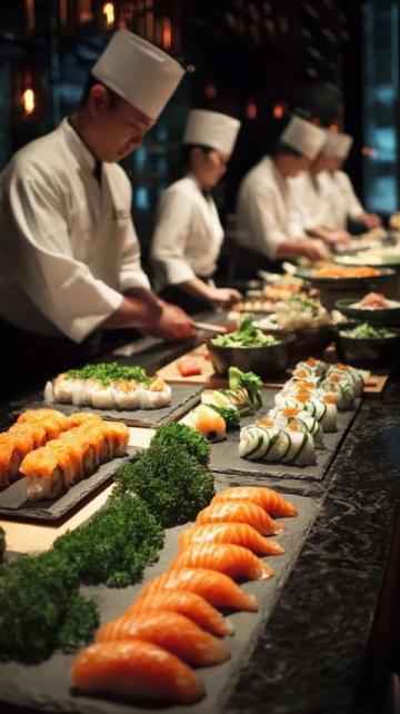 深夜美食特辑：外国友人大胆尝试脆皮肘子与青龙刺身