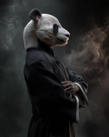 当尚雯婕与姐妹们饶有趣味地展开关于大熊猫的讨论时，只有何洁没有搭话