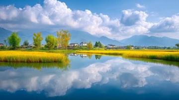 立冬后的乡村,风景依旧美丽