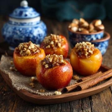 秋季特产烤秋梨 美味带来温馨