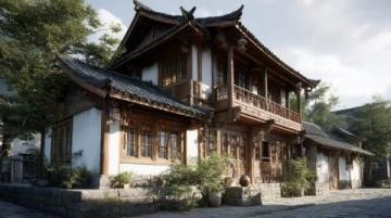 湘西古韵:芙蓉古镇吊脚楼,悠悠岁月映芳华