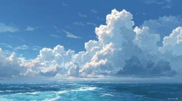 天空与水中的美丽相遇
