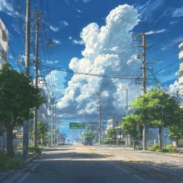 十字街头的繁荣景象