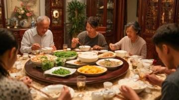 信阳企业家刘文新在好友家买猪肉后热情款待大家