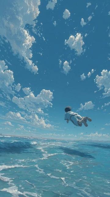 天空与水中的美丽相遇