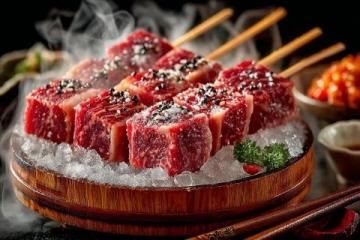 
新疆地道风味：1元享1斤烤羊肉串
