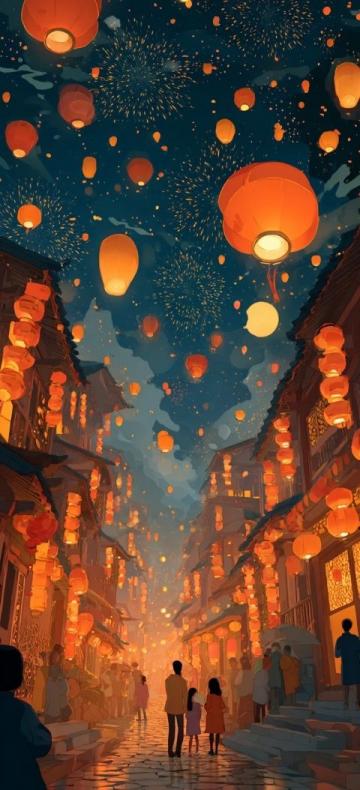 夜幕低垂,龙祥美食街渐渐披上了它独有的璀璨外衣,霓虹灯交织成一幅幅绚丽的画卷