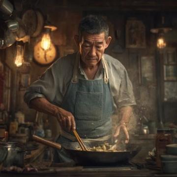 70岁老人深情做饭 美味让人感动