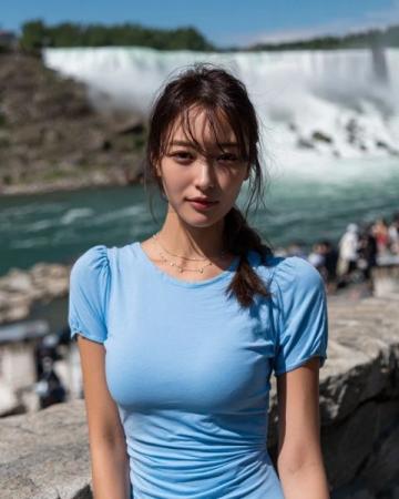 一名伊朗美女网红在游览桂林后，感慨万千的落泪了