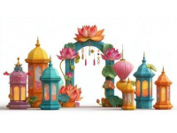 荣昌地标焕新装 灯笼鲜花迎五一游客