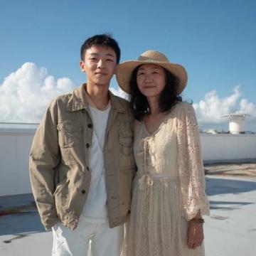 陆毅携家人回哈尔滨老家探亲