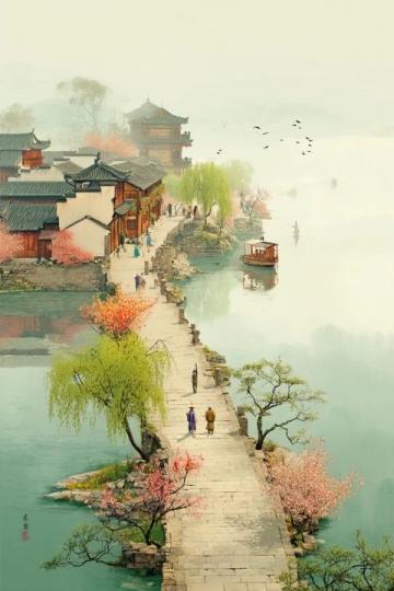 邯郸龙湖公园:深秋时光画卷,滏阳河畔诗意漫步