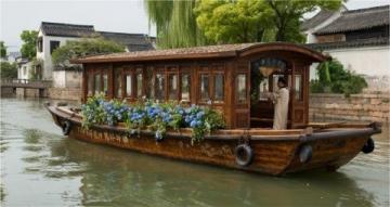 今天,我从杭州西湖旅游,专门乘车到河坊街素满香素食自助餐店就餐