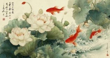 刘晓君牡丹画作赏析：国香、紫云图与荷塘韵色