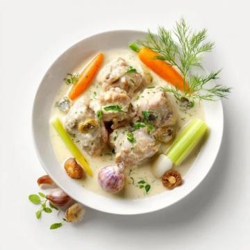 经典法式奶油鸡菇炖汤