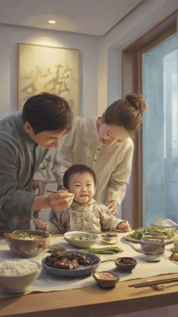 郝劭文妻子二胎生子,晒儿子吃鸡腿照笑翻网友