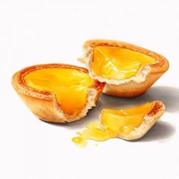 空气炸锅自制千层酥皮蛋挞:外酥内嫩,简单食谱