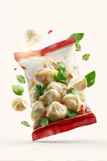 春分食韵:麦黄筋荠菜素饺,香菇松子馅,尽享春之美味