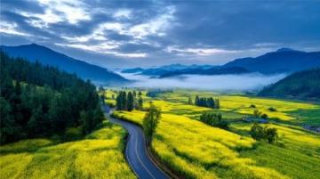 
安徽岳西牛草山云端天路：绝美风车天路，云雾仙境等你打卡