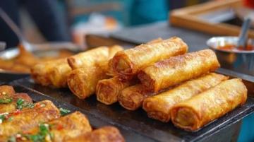 家乡美食回忆:肥东老街春卷与梁元镇烤小鳖、油炸狮子头