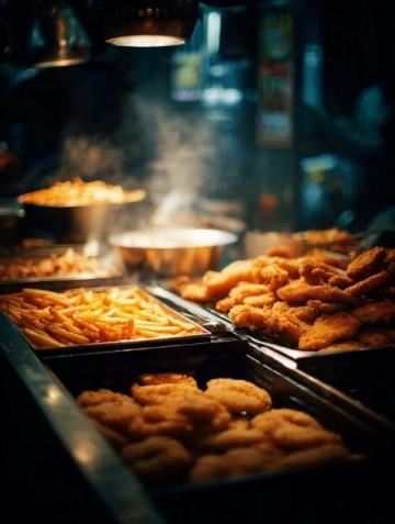 华城餐厅特色炸腐衣西蛎和炸猪肉口感佳但价格稍高