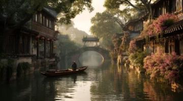 武汉江夏金口老码头的魅力风光