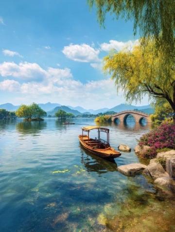 浙江之都,美丽的西湖,古朴的杭州!