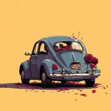 拥有深蓝S07后,上午参加朋友婚礼,开个婚车