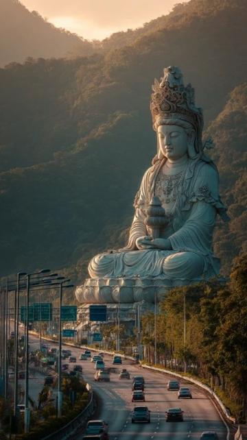 太原蒙山大佛景区探秘:云雾中的千年古佛遗址之旅