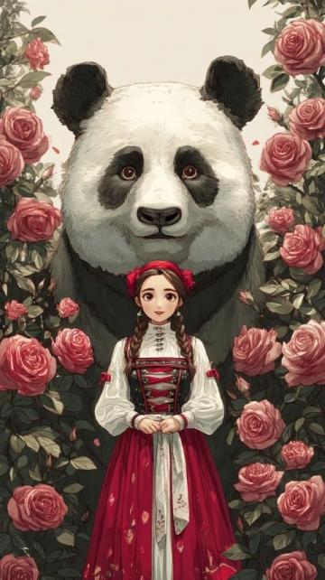当尚雯婕与姐妹们饶有趣味地展开关于大熊猫的讨论时,只有何洁没有搭话