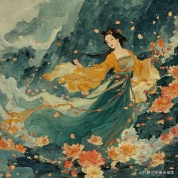 刘晓君牡丹画作赏析：国香、紫云图与荷塘韵色
