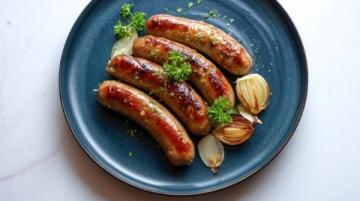 自制脆皮猪肉肠，外酥里嫩无添加更健康